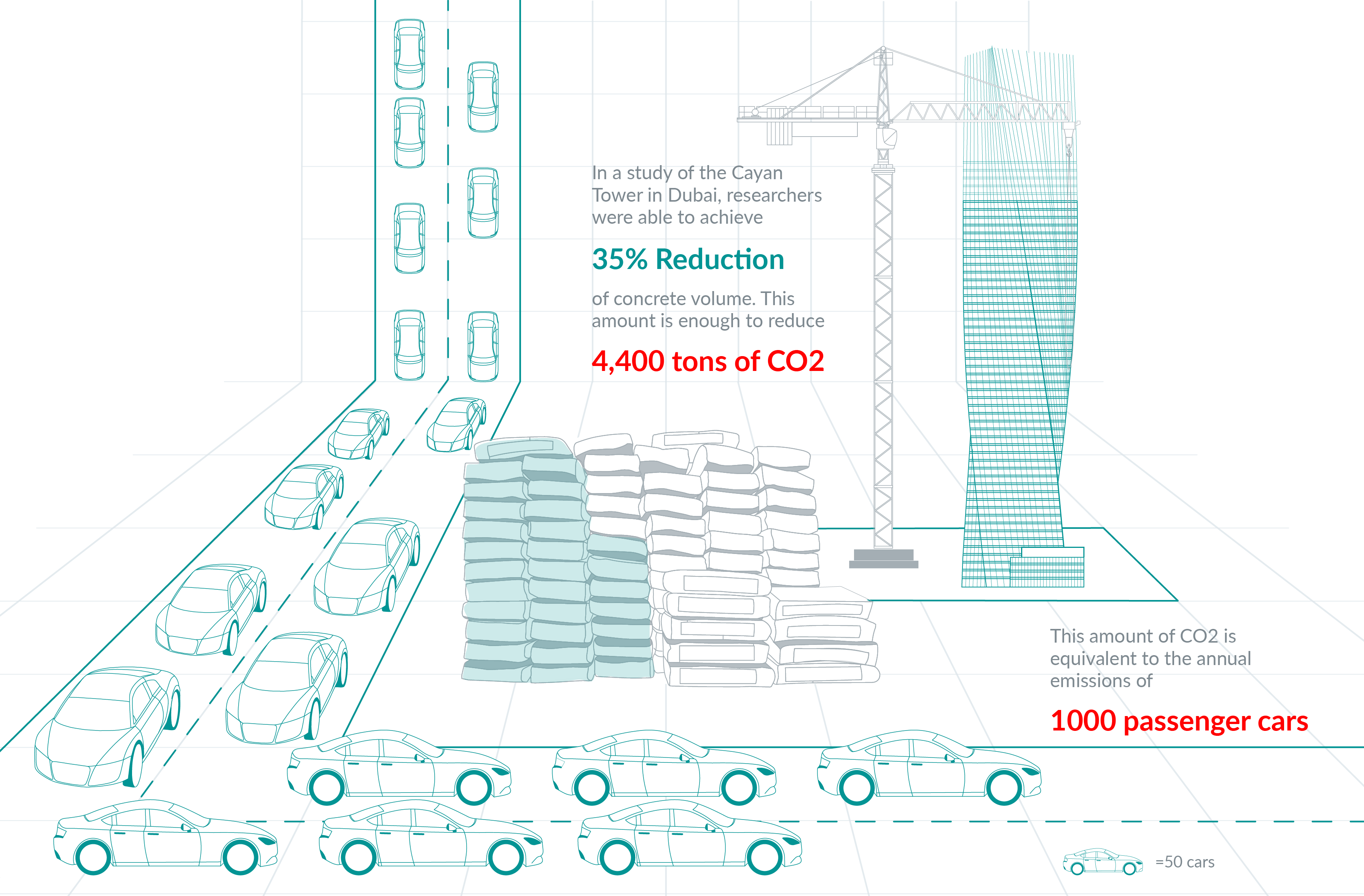 cayan tower illustration